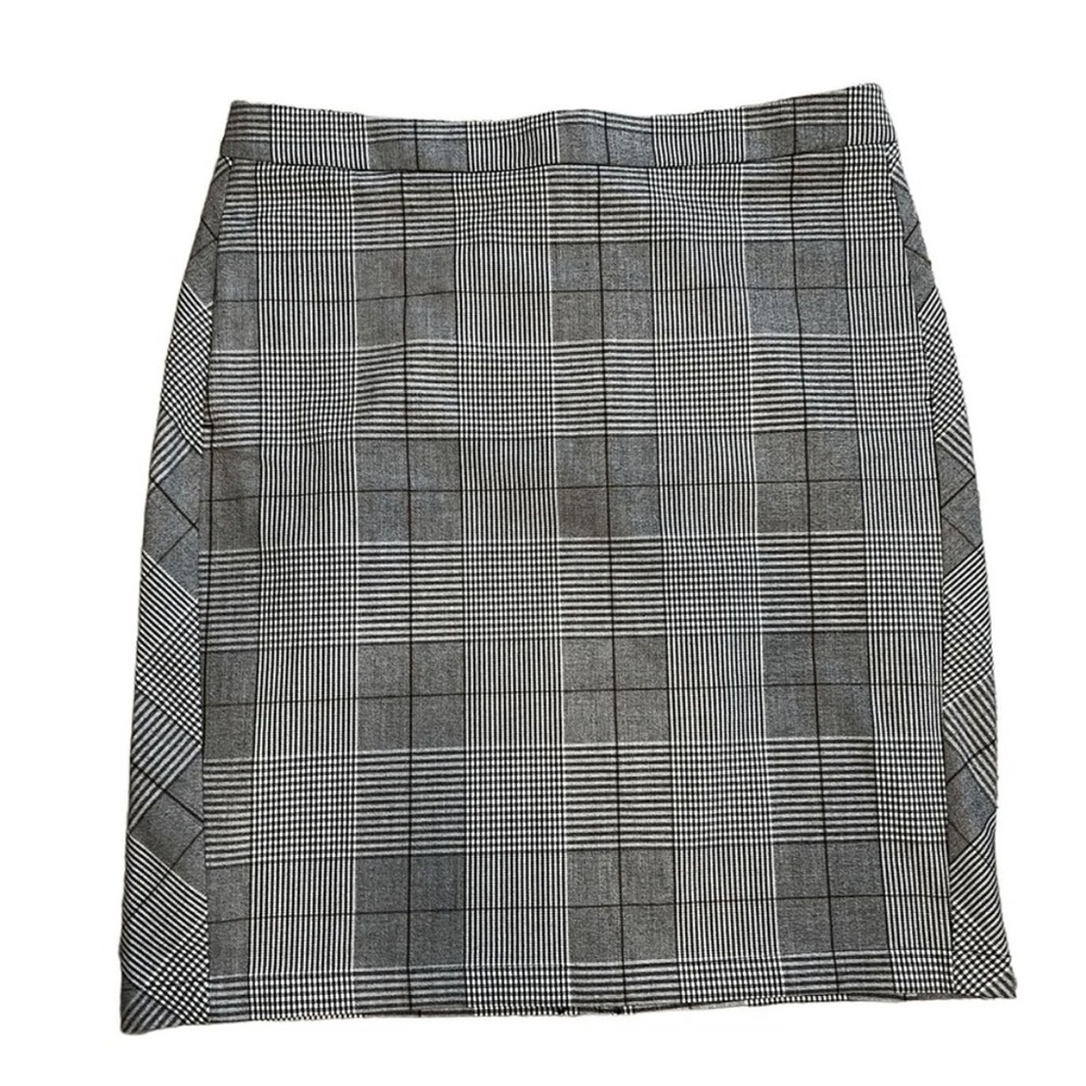 a new day Women's Black and White Plaid Pencil Skirt size 10